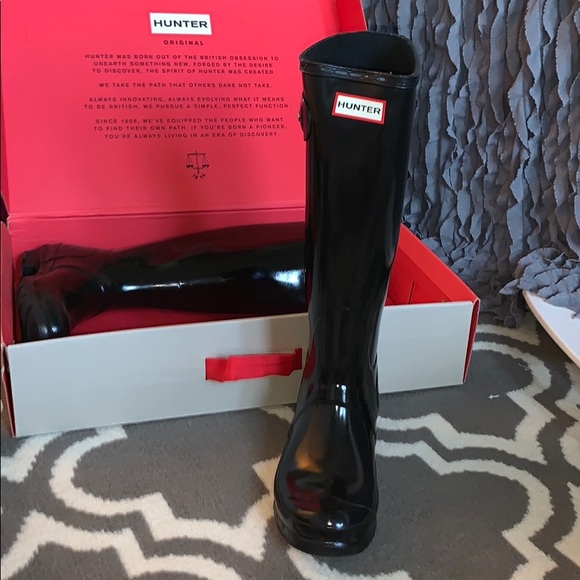 Hunter Shoes - Glossy Tall Hunter Boot